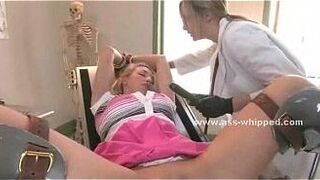 Curly lesbian mistress in bondage sex porn video